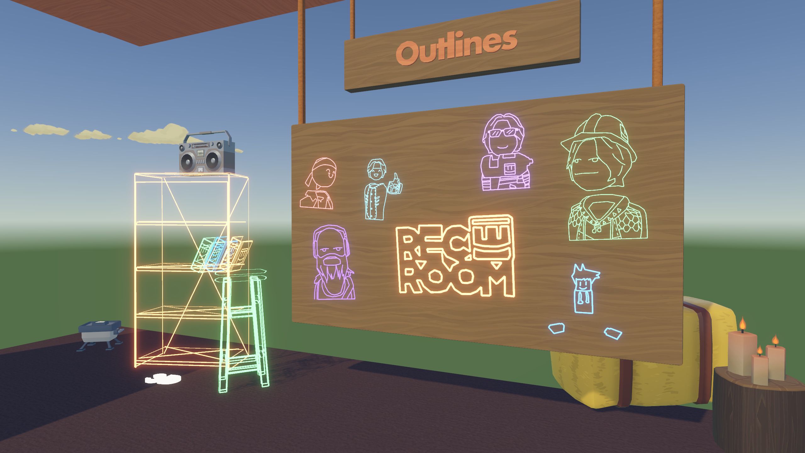 ^Outline_in_rec_room